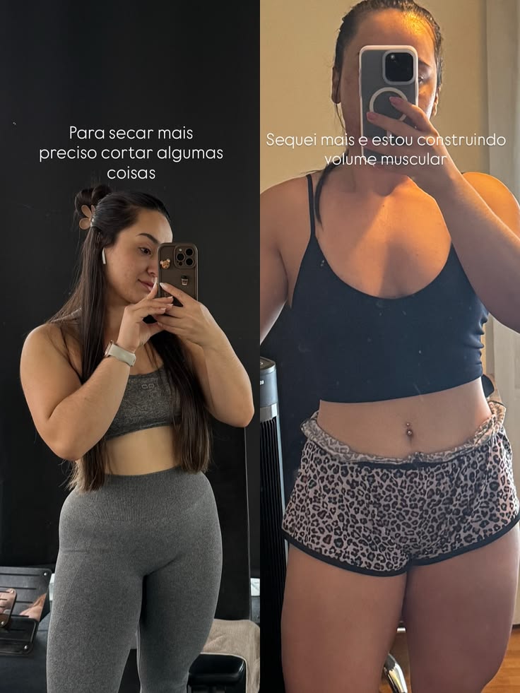 Antes e depois de aluna IronShape